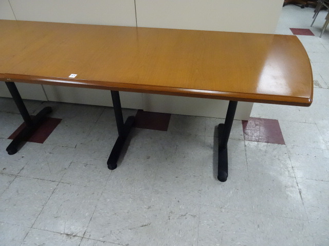 lot 157 image: Metal Framed Table  60 X 30 X 30