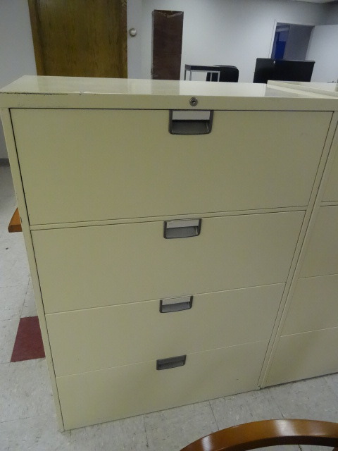 lot 164 image: 36 Metal 4 Drawer Lateral File