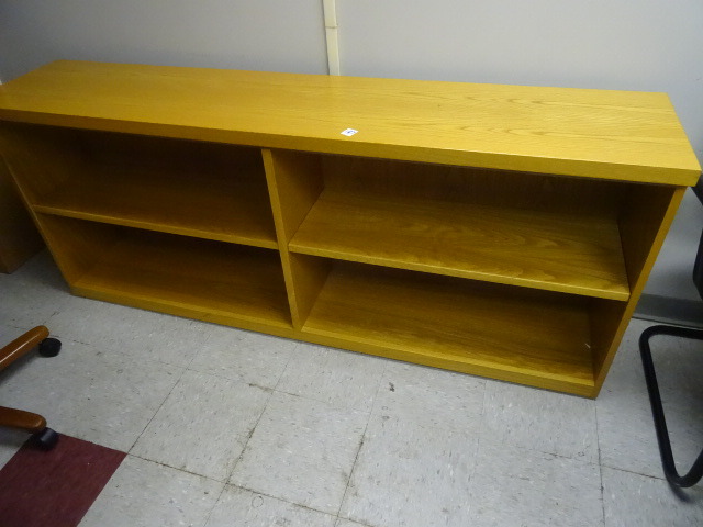 lot 187 image: Oak Wood Book Shelf 72 X 15 X 30