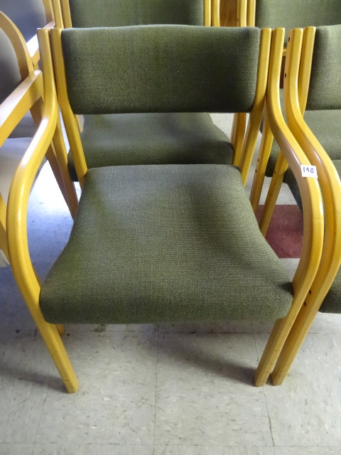 lot 190 image: 2 Matching Wood Framed Side Chairs
