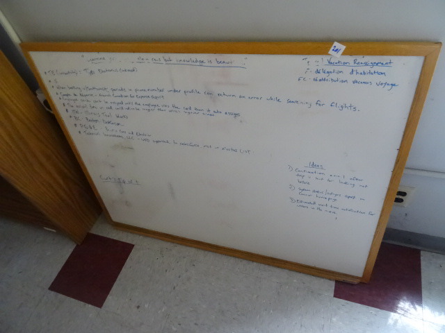 lot 201 image: 48 X 36 White Board