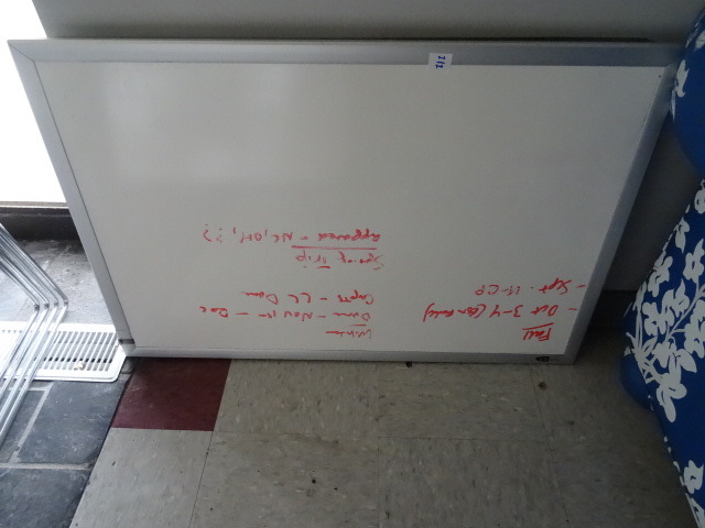 lot 212 image: 36 X 24 White Board
