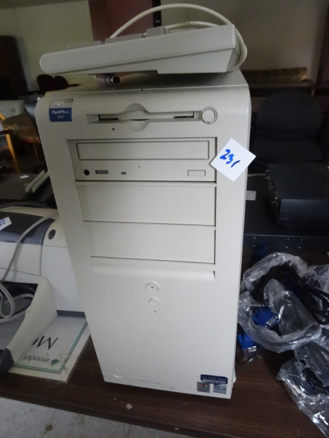 lot 231 image: Dell Optiplex GLL Computer Window 98