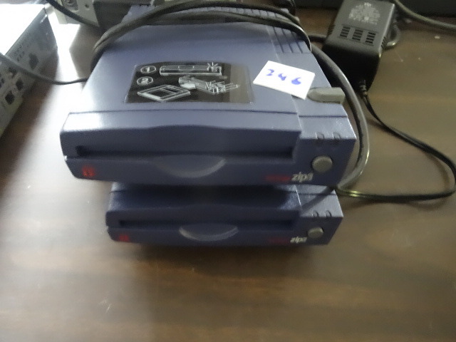 lot 246 image: 2 IDmega Zip Drives