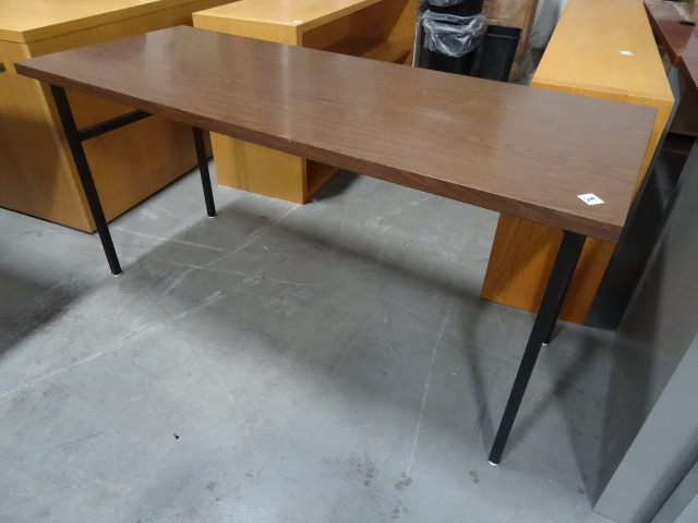 lot 309 image: Metal Framed Table 60 X 24 X 29