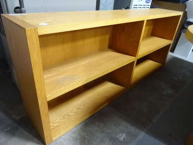 lot 315 image: Oak Wood Book Shelf 66 X 13 X 29