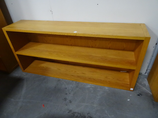 lot 320 image: Oak Wood Book Shelf 66 X 14 X 29