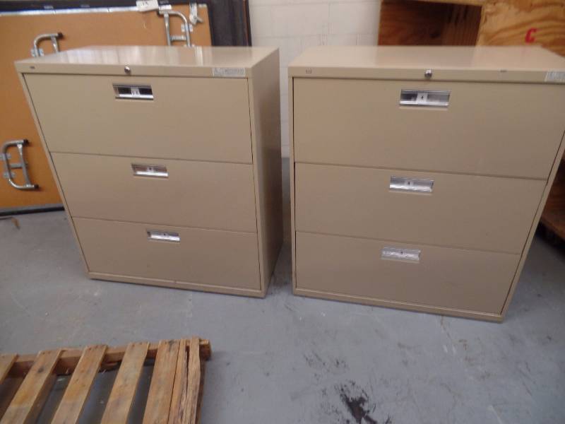 HON Lateral Filing Cabinets (4)