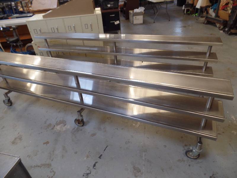 Stainless Steel Plate Racks (2)