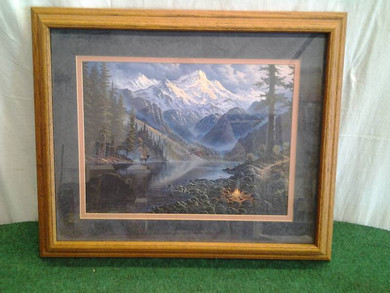 Framed Picture-Mountain Scene 23x19