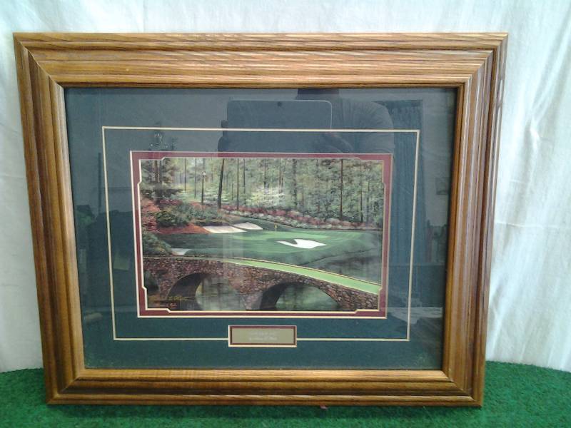 Framed Picture--Golf Scene 23x19