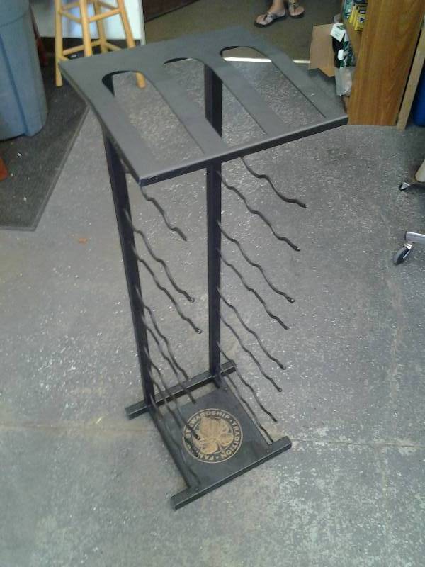 Metal BottleWine Rack 38 In. Tall