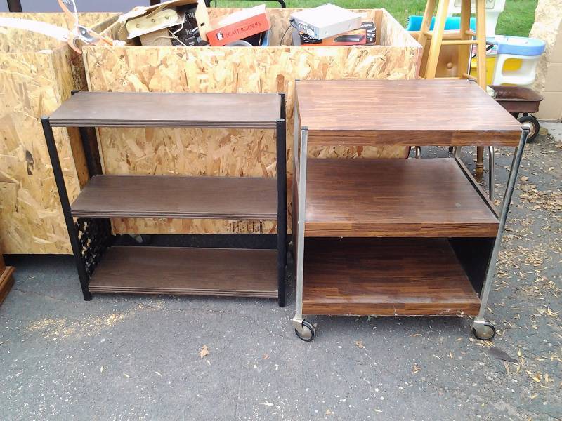 3-Tier Book Shelf, Rolling StandCart