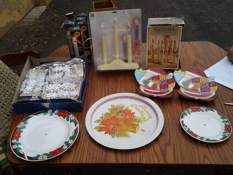 Electric Candelabra, Nativity, SeasonalChristmas Decor With Tote