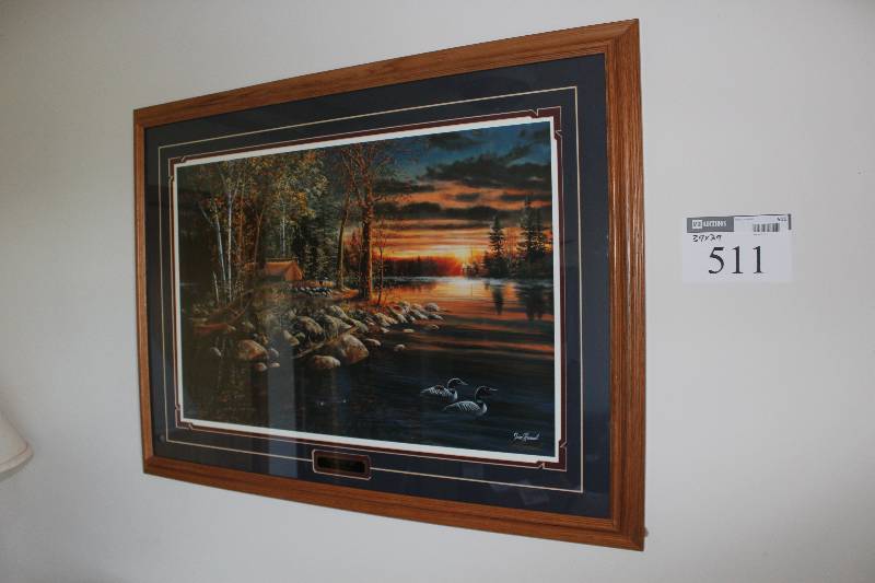 lot 511 image: Framed Scenic Picture 39 x 29.