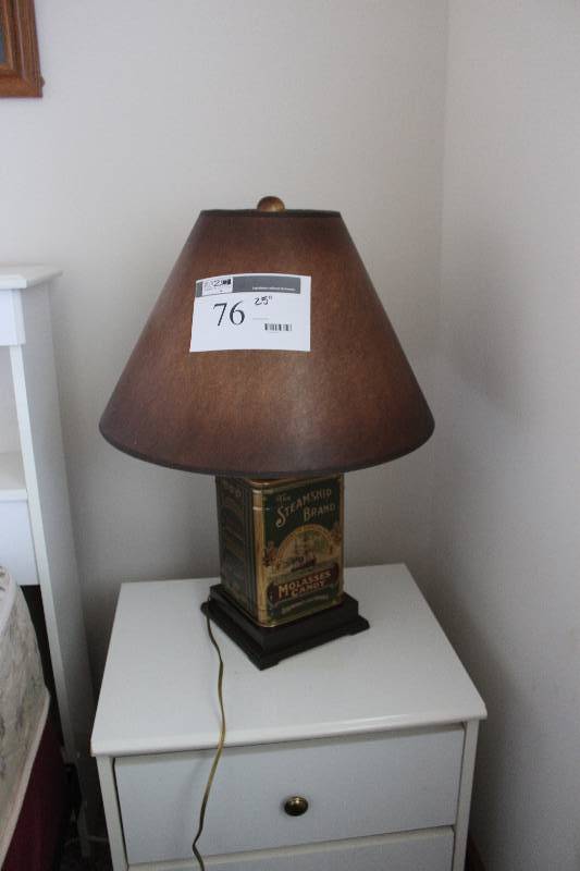 lot 76 image: Decorative Lamp wShade & Scale Base 33.