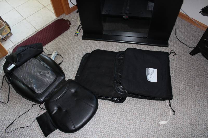 lot 39 image: Lot of (3) Including Seat Covers (2) Massage Seat Covers (1).