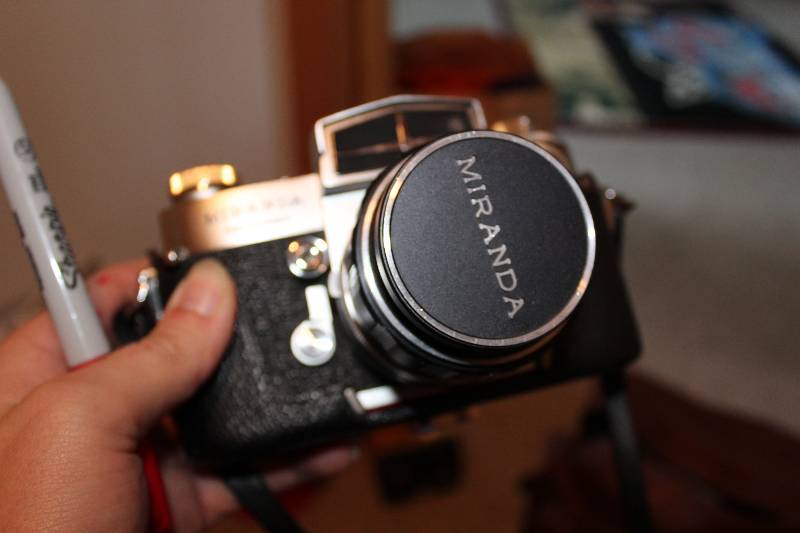 lot 45 image: Camera Lot Including Miranda Camera Leather Bag And More.