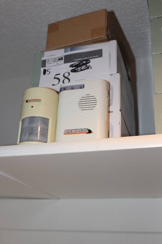 lot 58 image: Box Lot of (5) bunker Hill Security Wireless Driveway Alert System.