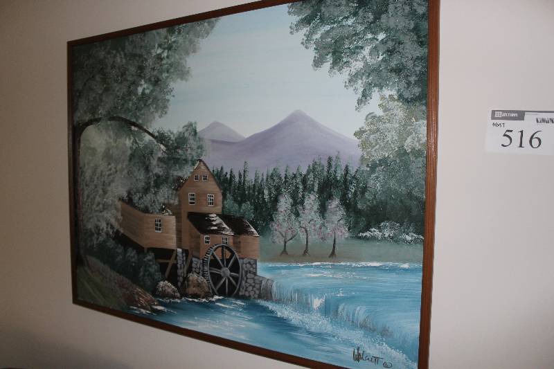 lot 516 image: Framed Scenic Picture 49 x 37.