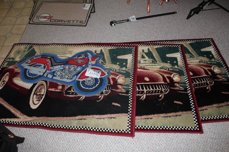 lot 115 image: Lot of (4) Rugs 56 x 34 (3) 39 x 21.