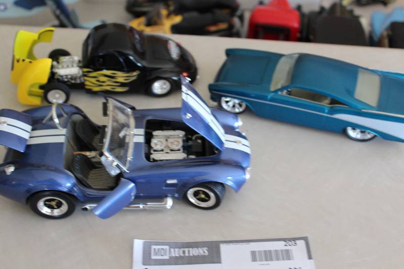 lot 203 image: Lot of (3) Collectible Toy Cars Including Cobra Hot Rod Classic.