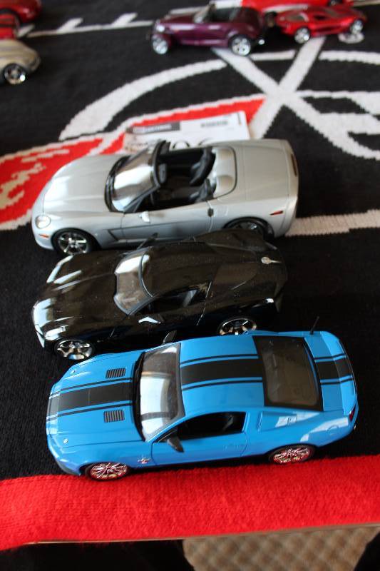 lot 206 image: Lot of (3) Collectible Toy Cars Including Shelby Corvette (2).