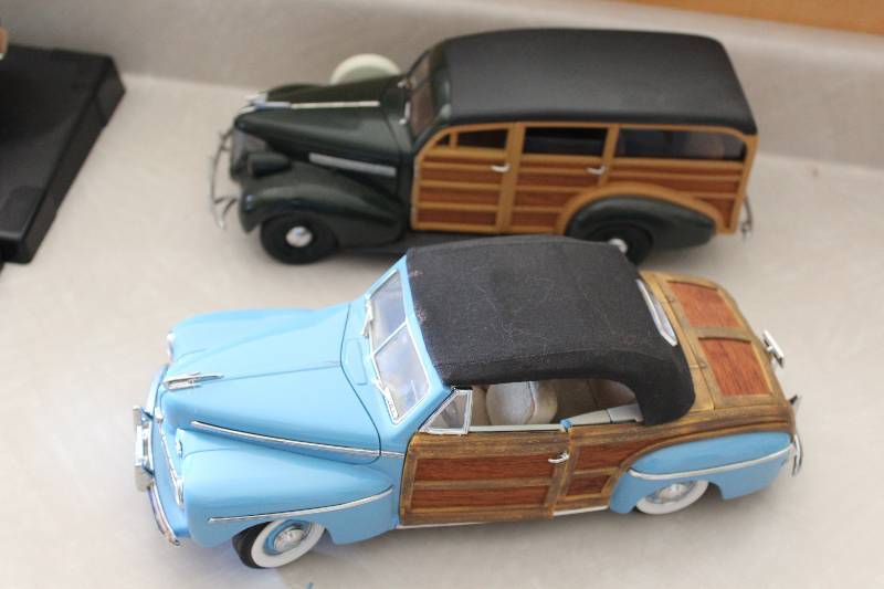 lot 192 image: Lot of (2) Collectible Toy Cars Including Chevrolet Master Deluxe Ford Coupe.