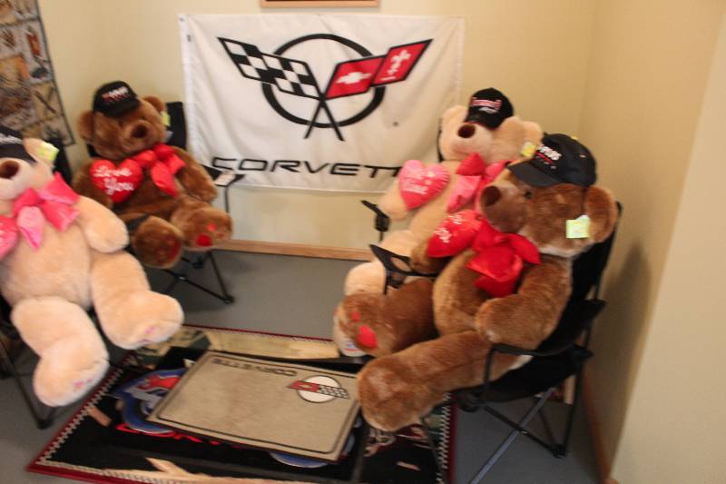 lot 247 image: Lot of (8) Including Teddy Bears Folding Chairs.