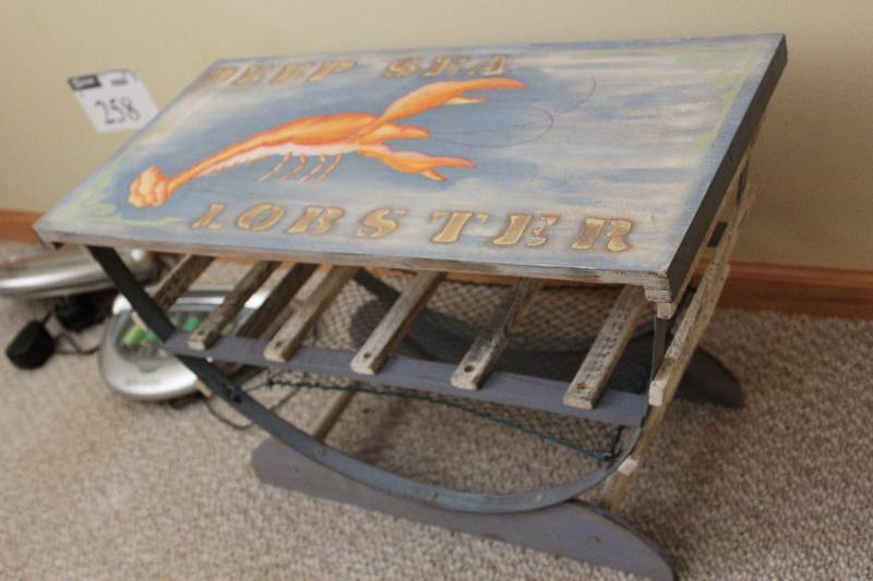 lot 251 image: Decorative Table wLower Shelf 24 x 12 x 15.