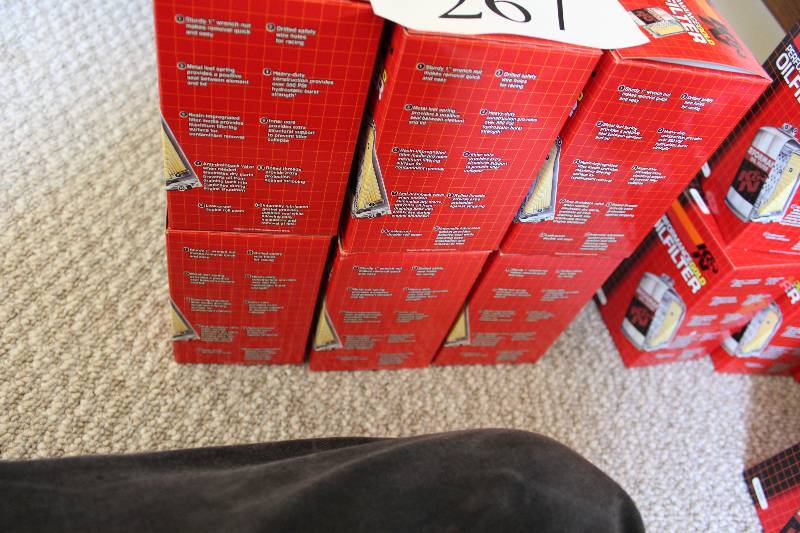 lot 267 image: Lot of (6) K & N Performance Gold Oil Filters.