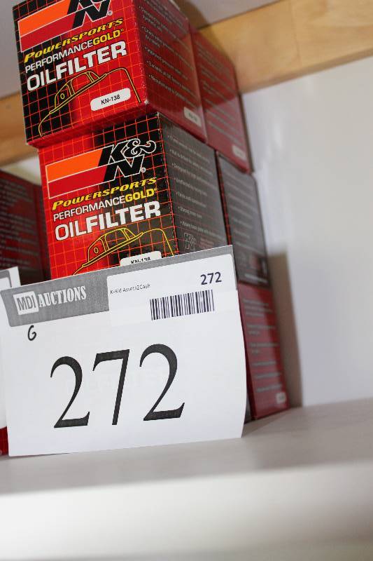 lot 272 image: Lot of (6) K & N Performance Gold Oil Filters.