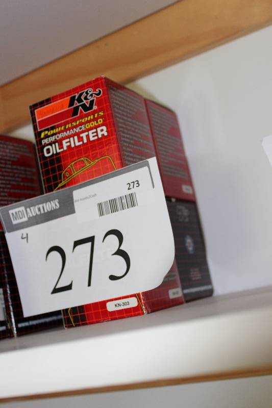 lot 273 image: Lot of (4) K & N Performance Gold Oil Filters.