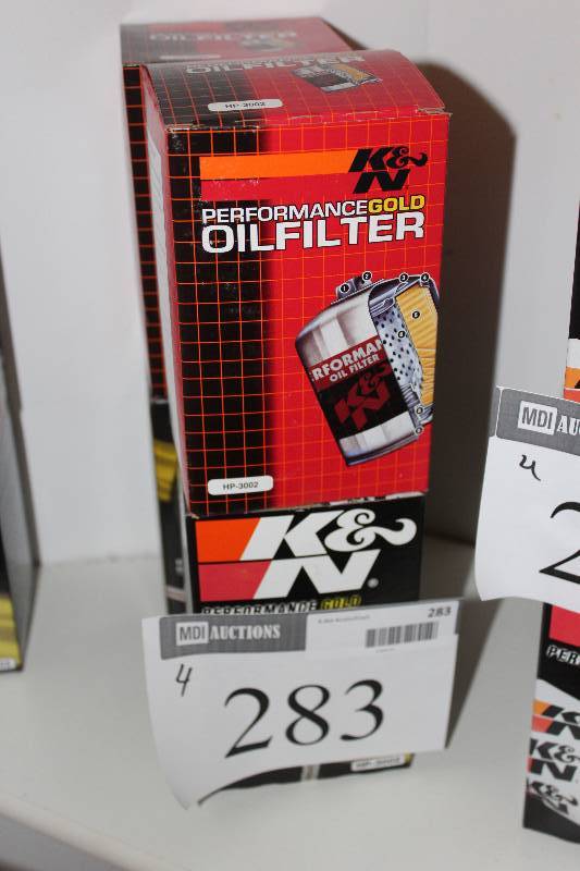 lot 283 image: Lot of (4) K & N Oil Filters.