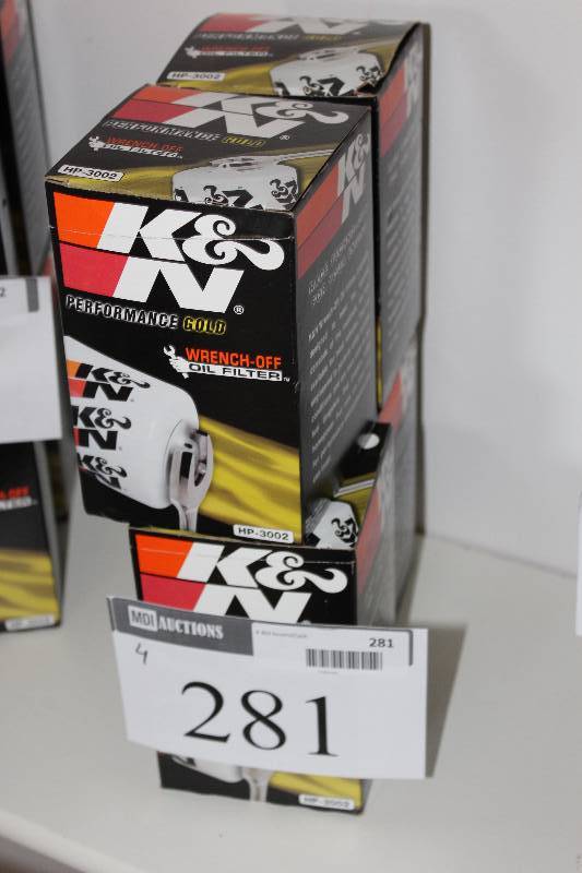 lot 281 image: Lot of (4) K & N Oil Filters.