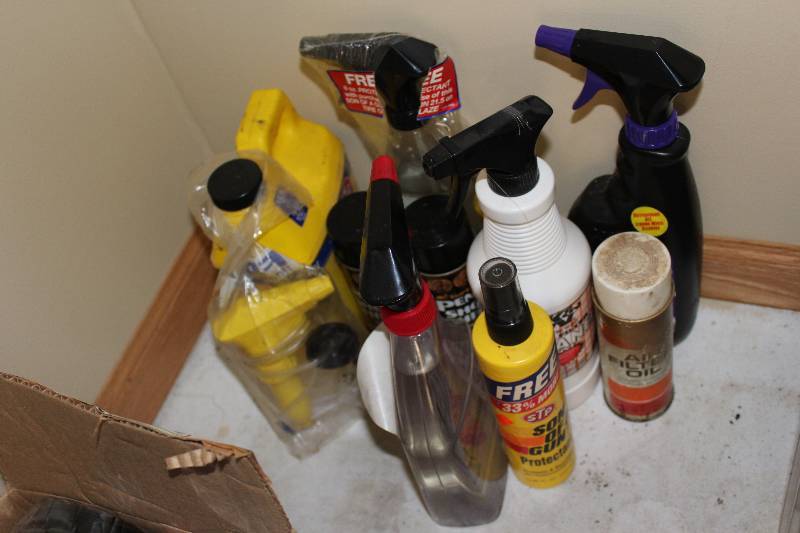 lot 310 image: Box Lot of Cleaning Fluids.