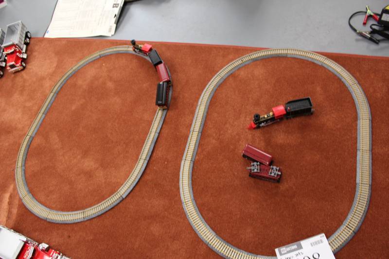 lot 408 image: Lot of (2) Train Sets wTracks & Cars.