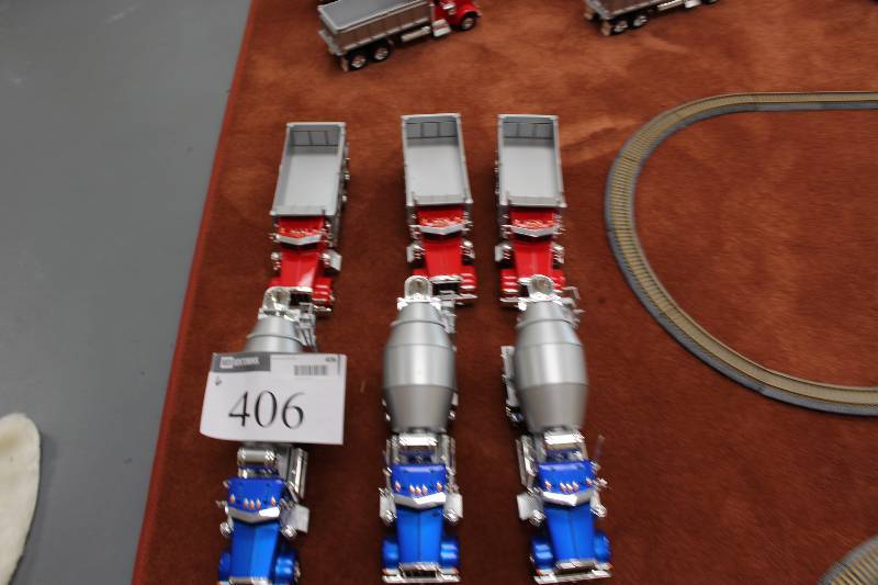lot 406 image: Lot of (6) Toy Commercial Trucks.