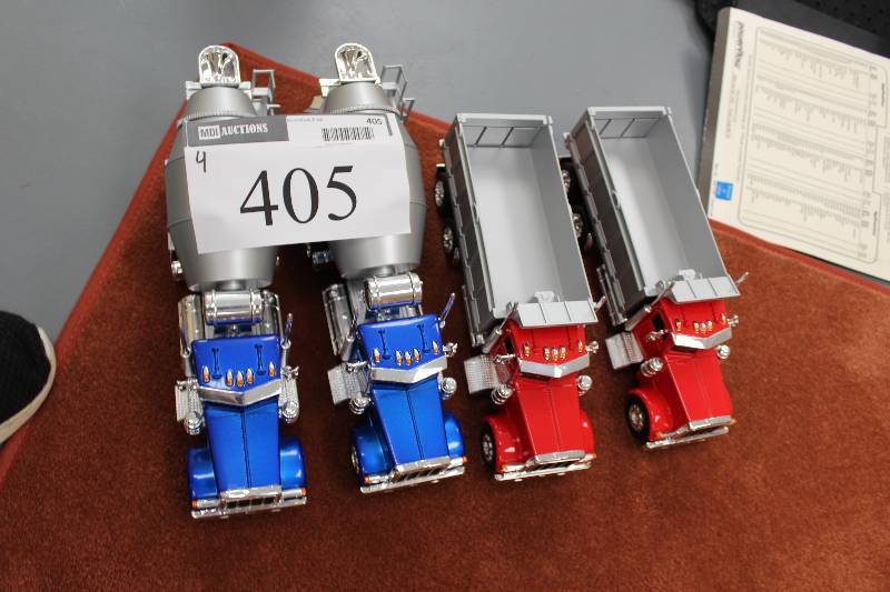 lot 405 image: Lot of (4) Toy Commercial Trucks.