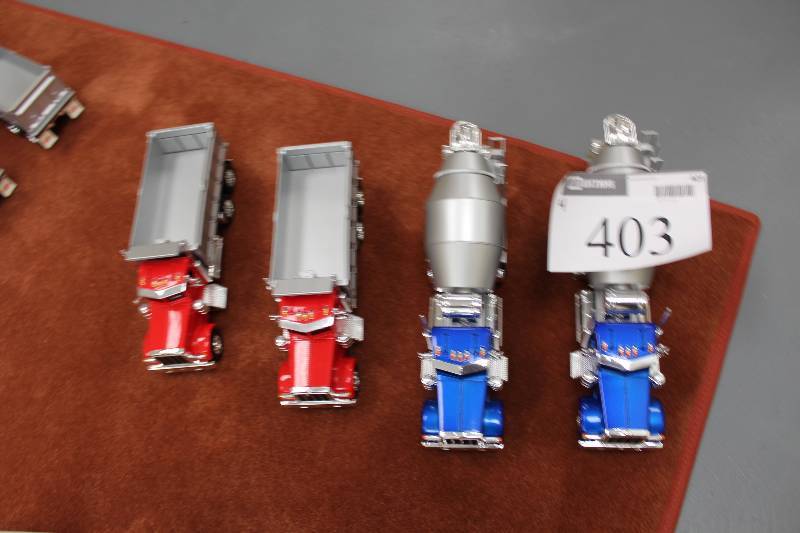 lot 403 image: Lot of (4) Toy Commercial Trucks.