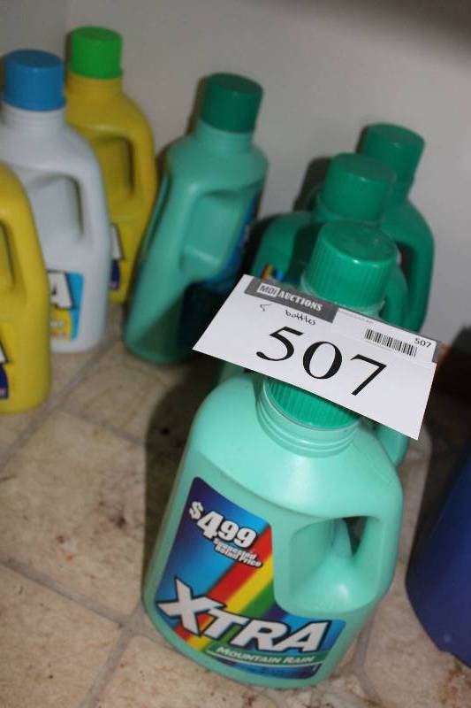 lot 507 image: Lot of (5) Laundry Detergent Bottles.