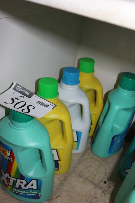 lot 508 image: Lot of (4) Laundry Detergent Bottles.