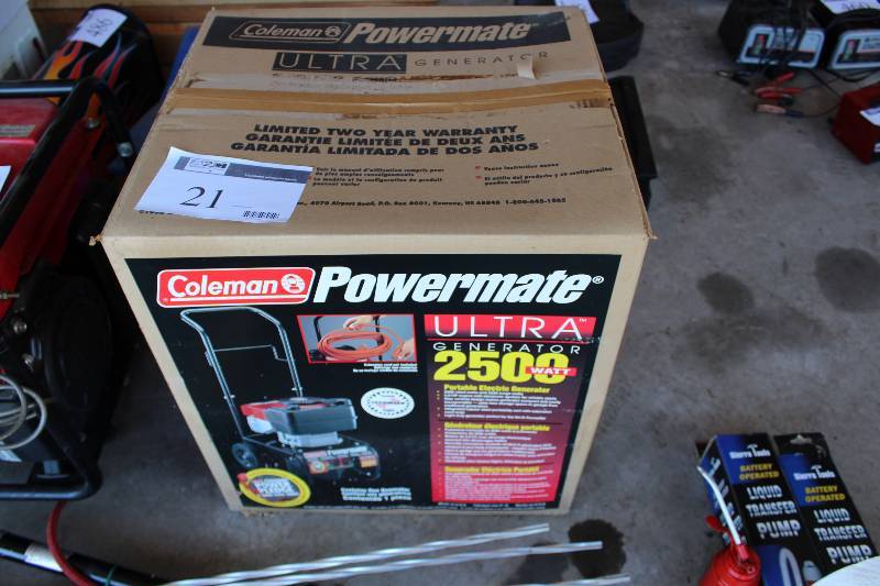 lot 21 image: Powermate Ultra Generator 2500W.