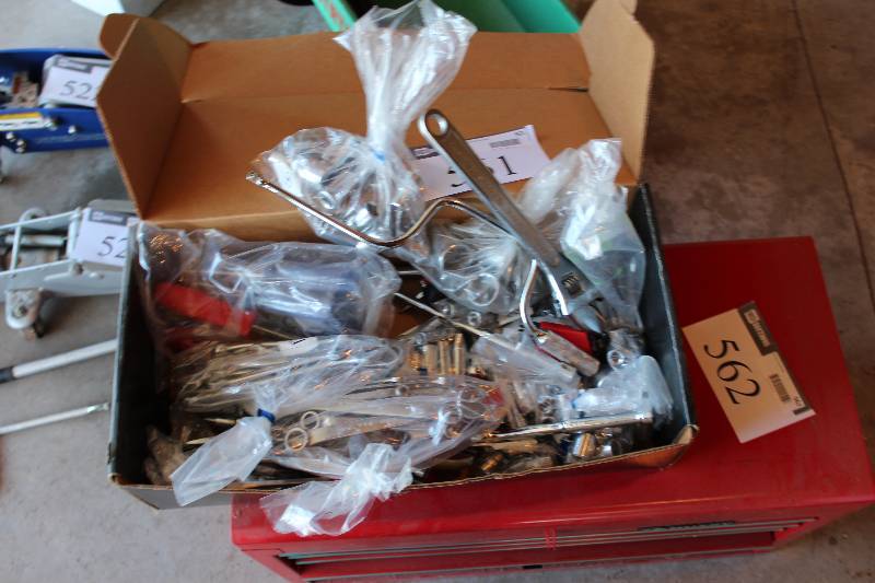 lot 561 image: Tool Lot Including Wrench Bags of Socket Ended Wrench Sockets And More.