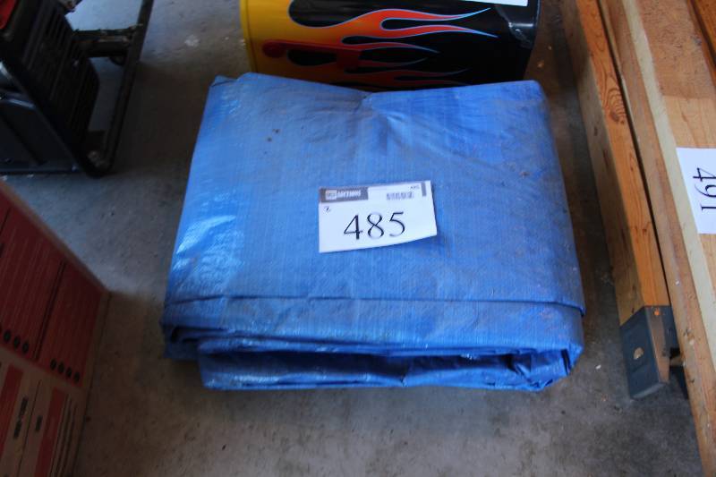 lot 485 image: Lot of (2) Plastic Tarps.