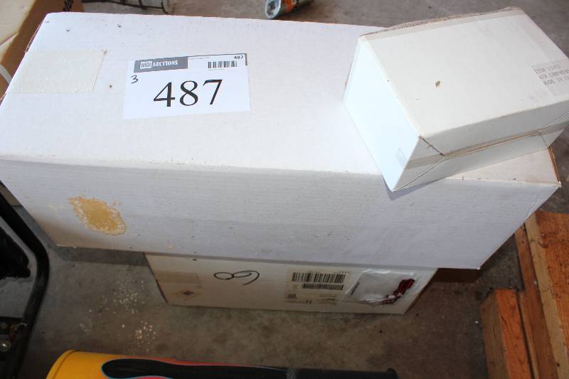 lot 487 image: Lot of (3) Including Premium Car Cover 02 Isuzu VehcroSS 2DR wRack Air Compressor.