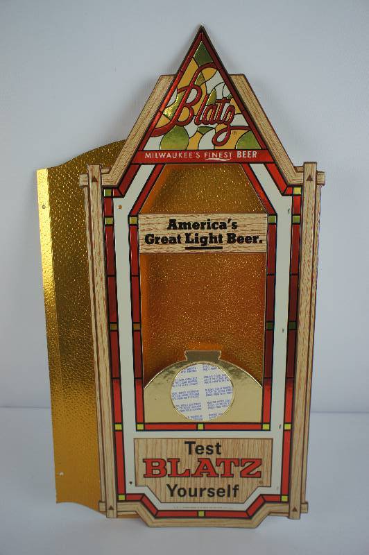 Blatz Beer Glorifier Can Display