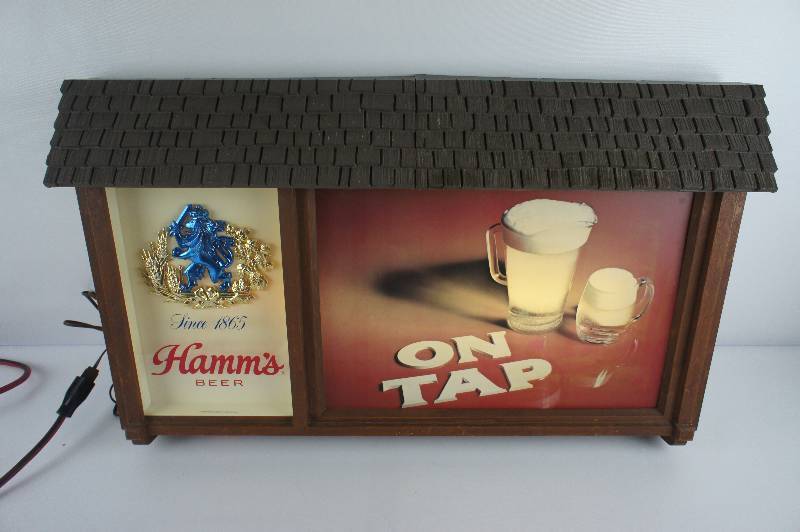 Hamms On Tap Lighted Sign with Lion Logo
