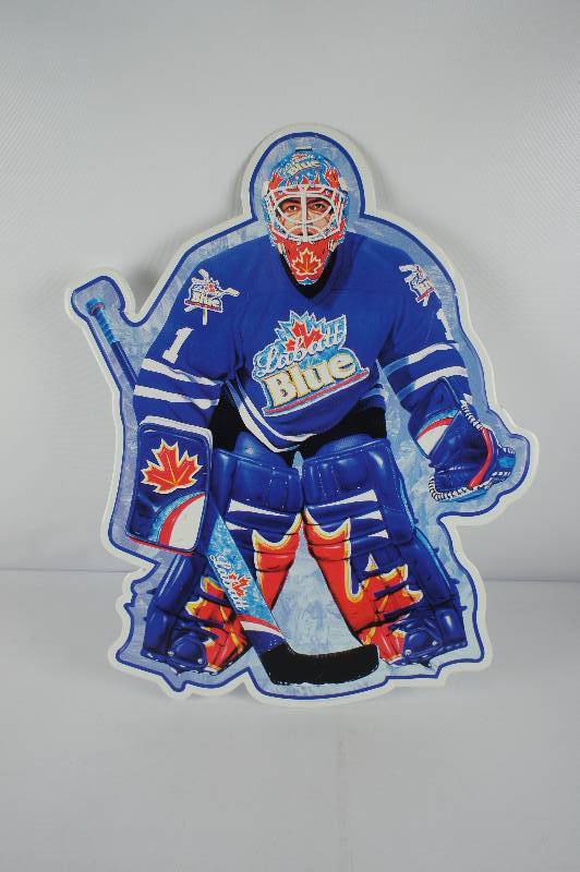 Labatt Diecut Goalie Tin
