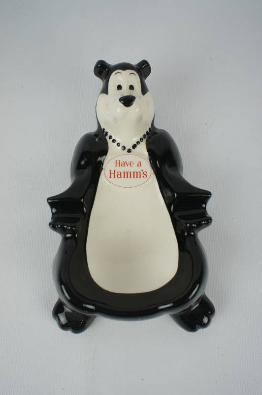 Hamms Beer Bear Ceramic Ashtray